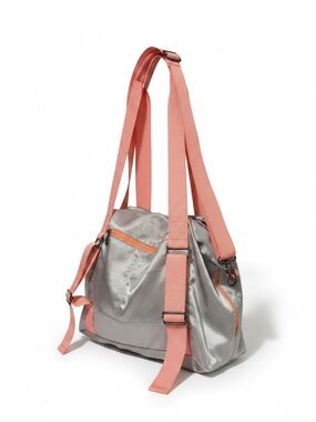 Lole Shoulder Crossbody Tote Grey Coral